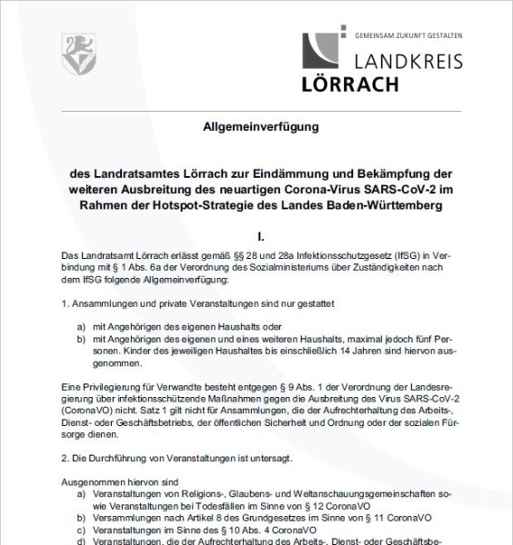 Allgemeinverfuegung vom 09 12