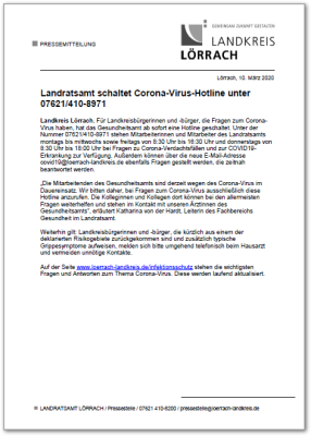PM Hotline Corona